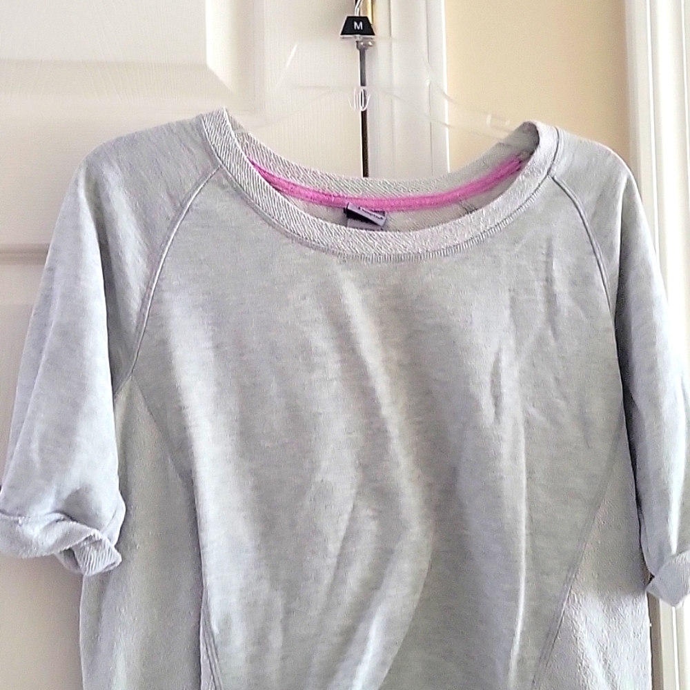 Gray athletic shirt